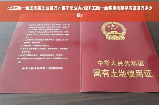 ?上五险一金还需要毕业证吗？丢了怎么办?提升五险一金费用需要学历证明吗多少钱?
