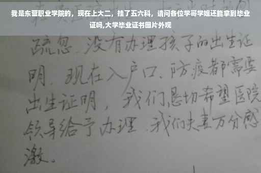 我是东营职业学院的，现在上大二，挂了五六科，请问各位学哥学姐还能拿到毕业证吗,大学毕业证书图片外观
