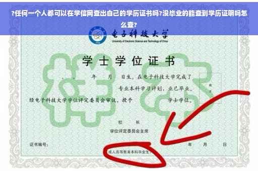 ?任何一个人都可以在学信网查出自己的学历证书吗?没毕业的能查到学历证明吗怎么查?