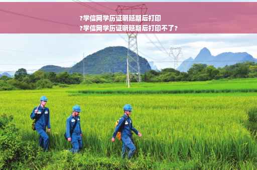 ?学信网学历证明延期后打印
?学信网学历证明延期后打印不了?