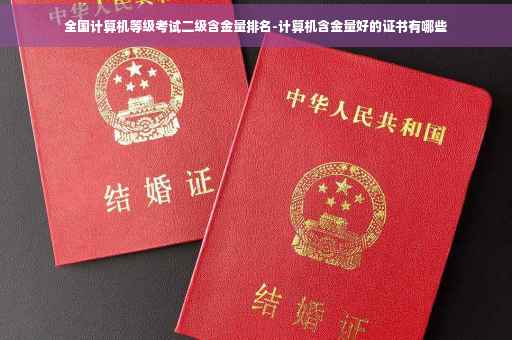 全国计算机等级考试二级含金量排名-计算机含金量好的证书有哪些