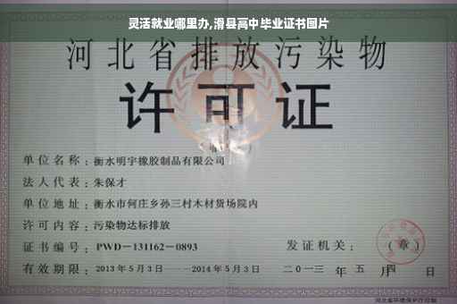 灵活就业哪里办,滑县高中毕业证书图片
