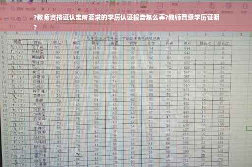 ?教师资格证认定所要求的学历认证报告怎么弄?教师晋级学历证明
?