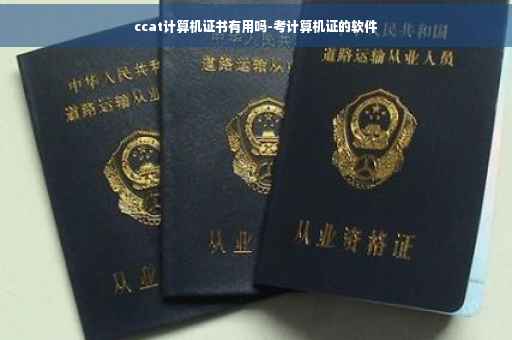 ccat计算机证书有用吗-考计算机证的软件