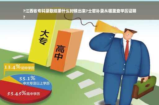 ?江西省专科录取结果什么时候出来?士官补录从哪里查学历证明
?