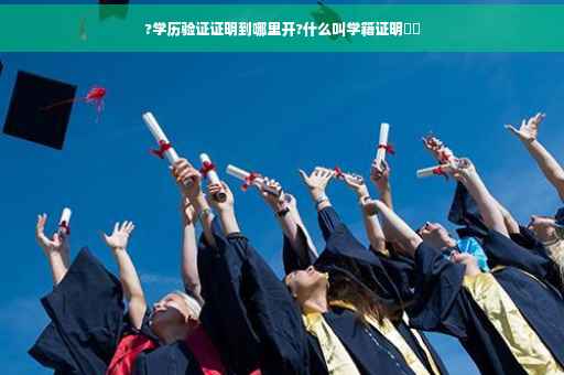 ?学历验证证明到哪里开?什么叫学籍证明⚡️