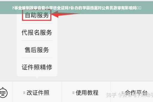 ?事业编制政审会查小学毕业证吗?补办的学籍档案对公务员政审有影响吗⚡️