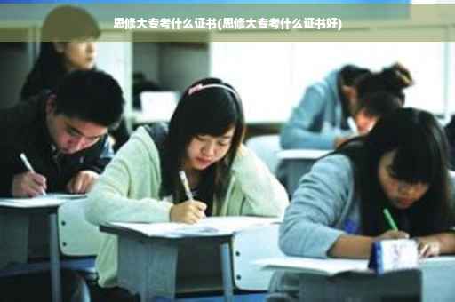 思修大专考什么证书(思修大专考什么证书好)