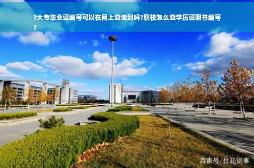 ?大专毕业证编号可以在网上查询到吗?职校怎么查学历证明书编号
?