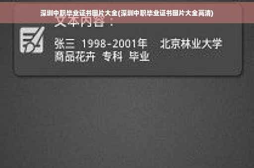 深圳中职毕业证书图片大全(深圳中职毕业证书图片大全高清)