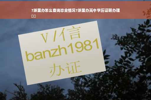 ?浙里办怎么查询毕业情况?浙里办高中学历证明办理
⚡️