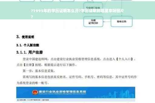 ?1995年的学历证明怎么开?学历证明到哪里拿呀图片
?