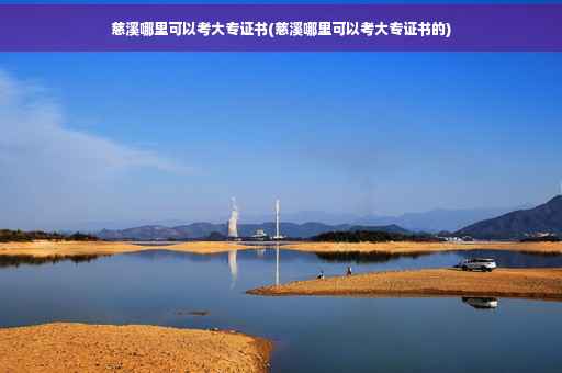 慈溪哪里可以考大专证书(慈溪哪里可以考大专证书的)