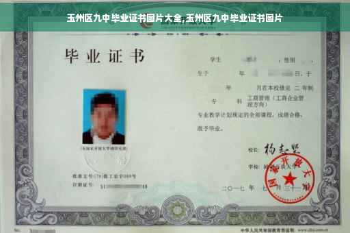 玉州区九中毕业证书图片大全,玉州区九中毕业证书图片