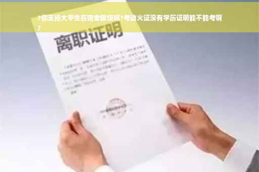?你支持大学生在宿舍做饭吗?考动火证没有学历证明能不能考啊
?