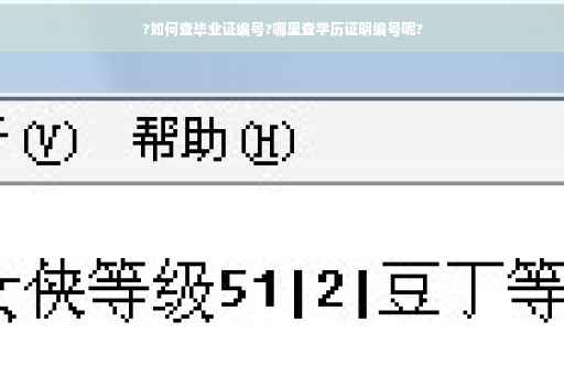 ?如何查毕业证编号?哪里查学历证明编号呢?
