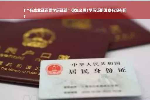 ?“有毕业证还要学历证明”你怎么看?学历证明没章有没有用
?