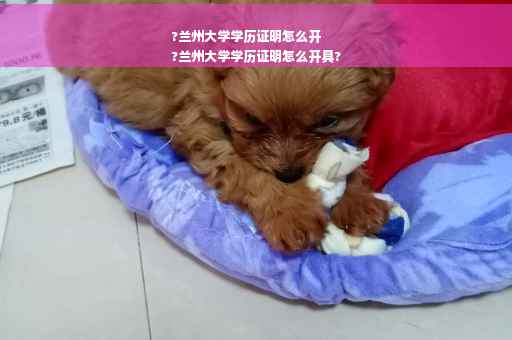 ?兰州大学学历证明怎么开
?兰州大学学历证明怎么开具?