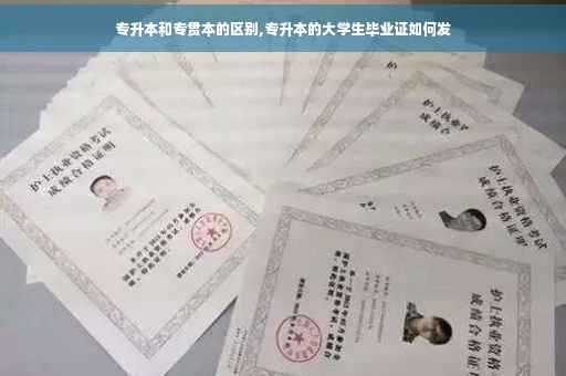 专升本和专贯本的区别,专升本的大学生毕业证如何发