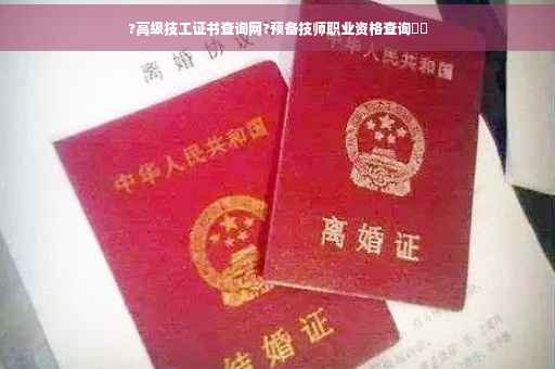 ?高级技工证书查询网?预备技师职业资格查询⚡️