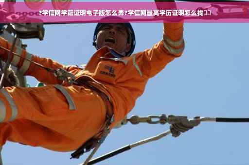 ?学信网学籍证明电子版怎么弄?学信网最高学历证明怎么找⚡️