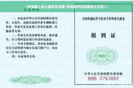 ?学信网上怎么查学历证明?学信网学历证明怎么打印⚡️
