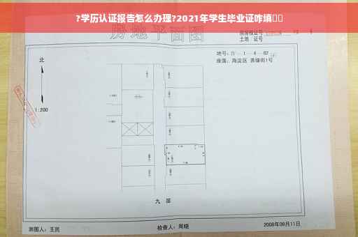 ?学历认证报告怎么办理?2021年学生毕业证咋填⚡️