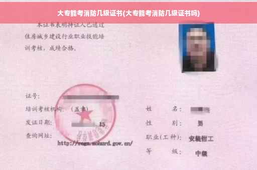 大专能考消防几级证书(大专能考消防几级证书吗)