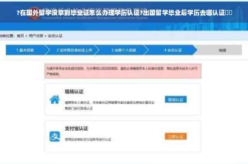 ?在国外留学没拿到毕业证怎么办理学历认证?出国留学毕业后学历去哪认证⚡️