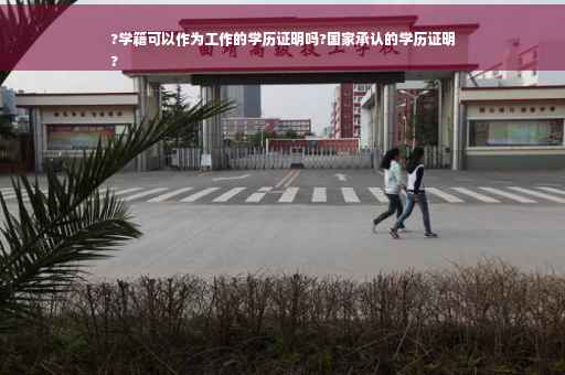 ?学籍可以作为工作的学历证明吗?国家承认的学历证明
?
