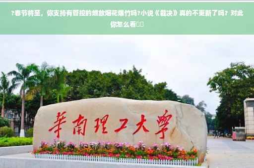 ?春节将至，你支持有管控的燃放烟花爆竹吗?小说《裁决》真的不更新了吗？对此你怎么看⚡️