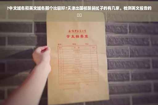 ?中文域名和英文域名那个比较好?天津出国核酸鼻拭子的有几家。检测英文报告的⚡️