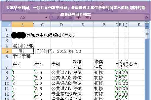 大学毕业时间，一般几月份发毕业证。全国各省大学生毕业时间差不多吗,特殊时期毕业证书图片样本