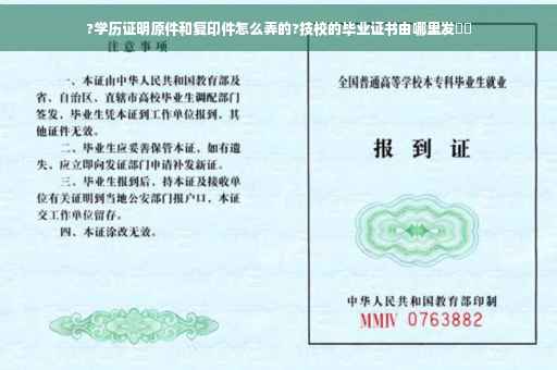 ?学历证明原件和复印件怎么弄的?技校的毕业证书由哪里发⚡️