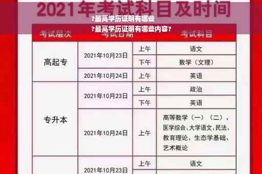 ?最高学历证明有哪些
?最高学历证明有哪些内容?