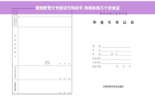 网络教育大专有证书吗知乎,专接本有几个毕业证