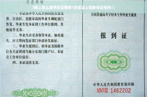 ?网上怎么查学历证明啊?毕业证上带身份证号吗⚡️