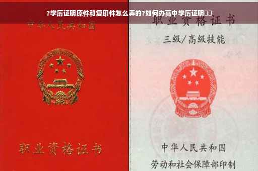 ?学历证明原件和复印件怎么弄的?如何办高中学历证明⚡️