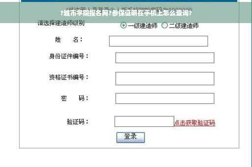 ?城市学院报名网?参保证明在手机上怎么查询?