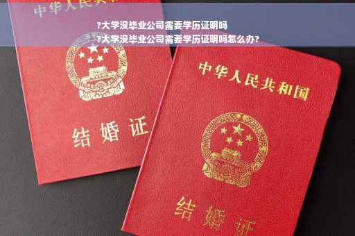 ?大学没毕业公司需要学历证明吗
?大学没毕业公司需要学历证明吗怎么办?