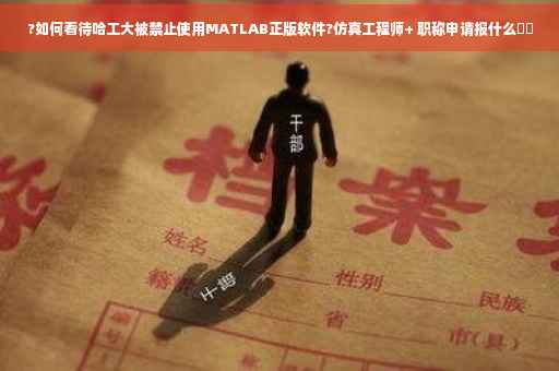 ?如何看待哈工大被禁止使用MATLAB正版软件?仿真工程师+ 职称申请报什么⚡️