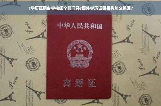 ?学历证明由学校哪个部门开?国外学历证明机构怎么填写?