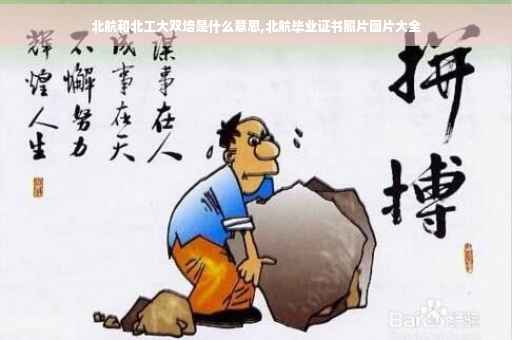 北航和北工大双培是什么意思,北航毕业证书照片图片大全