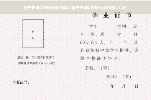 济宁护理中专毕业证书图片(济宁护理中专毕业证书图片大全)