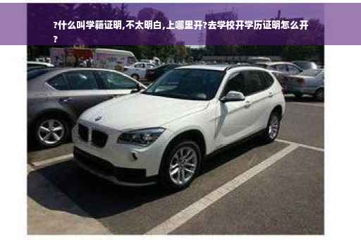 ?什么叫学籍证明,不太明白,上哪里开?去学校开学历证明怎么开
?