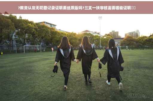 ?教资认定无犯罪记录证明要纸质版吗?三支一扶审核需要哪些证明⚡️