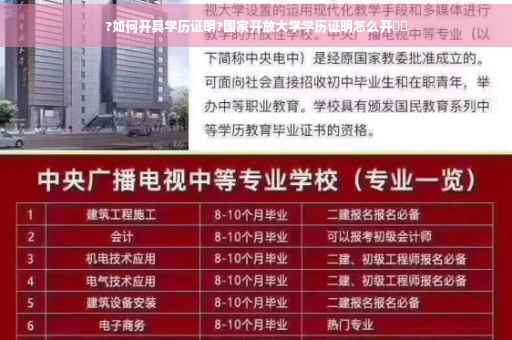 ?如何开具学历证明?国家开放大学学历证明怎么开⚡️
