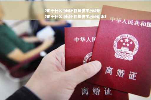 ?由于什么原因不能提供学历证明
?由于什么原因不能提供学历证明呢?