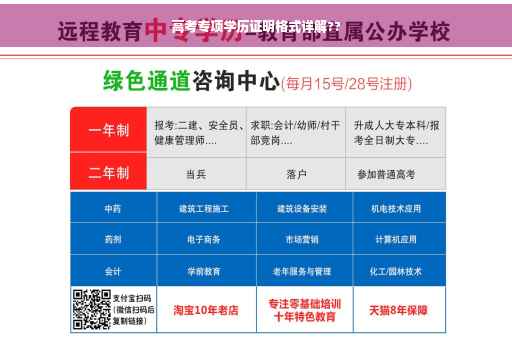 高考专项学历证明格式详解?? 高考专项学历证明格式详解??