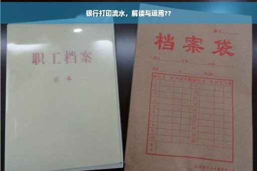 银行打印流水，解读与运用??